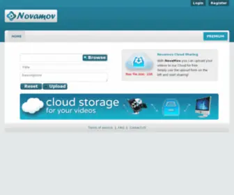 Novaup.com(Free and reliable flash video hosting) Screenshot