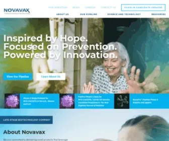 Novavax.com(New generation of revolutionary vaccines advanced by Novavax) Screenshot