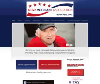 Novavets.org(Northern Virginia Veterans Association) Screenshot