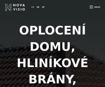 Novavisio.cz(Hliníkové ploty a brány) Screenshot
