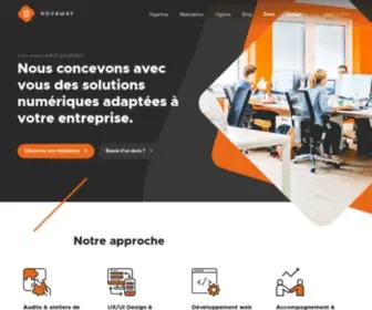 Novaway.fr(Création de logiciels SaaS) Screenshot