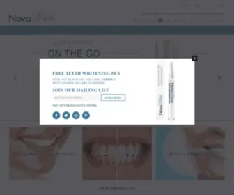 Novawhite.com(Teeth Whitening Products) Screenshot