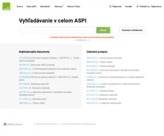 Noveaspi.sk(Nové ASPI) Screenshot