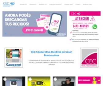 Novedadescec.com.ar(CEC Colón) Screenshot