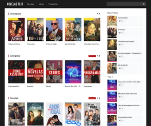 Novelasflix.com(Novelas, Programas e Séries Online HD) Screenshot