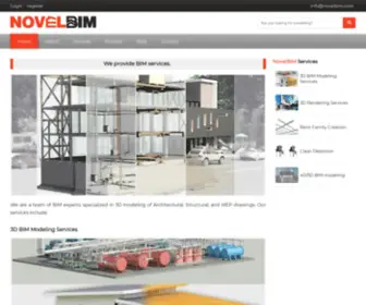 Novelbim.com(NovelBIM is a BIM service provider company) Screenshot