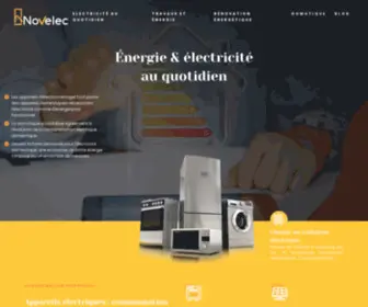 Novelec.fr(Guide des travaux de rénovation énergétique) Screenshot