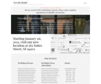 Novellabridal.com(Novella Bridal) Screenshot