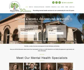 Novellcounseling.org(Novell & Novell Counseling Services) Screenshot