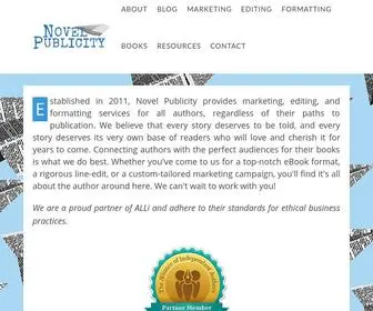 Novelpublicity.com(Let us take your book to new heights) Screenshot