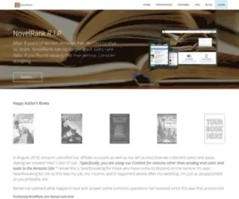 Novelrank.com(Sales Rank Tracking for Author Book Sales on Amazon) Screenshot