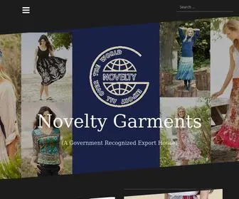 Noveltygarments.com((A Government Recognized Export House)) Screenshot