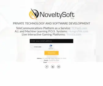 Noveltysoft.com(ECommerce development provider company) Screenshot