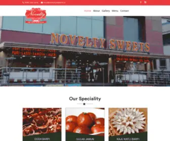 Noveltysweets.in(Novelty Sweets Amritsar) Screenshot