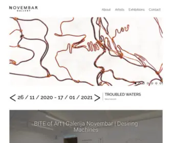 Novembargallery.com(Novembar Gallery) Screenshot