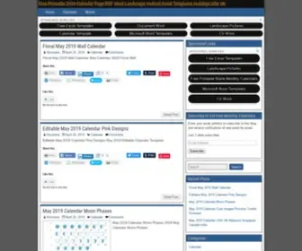 Novembercelebration.com(Free Printable 2019 Calendar Page PDF Word Landscape Vertical Excel Templates Holidays USA UK) Screenshot