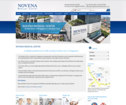 Novenamedicalcenter.com(Novena Medical Center) Screenshot