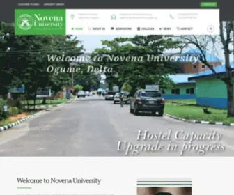 Novenauniversity.edu.ng(Novena University) Screenshot