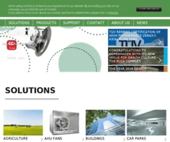 Novenco-Building.com(Industrial fans) Screenshot