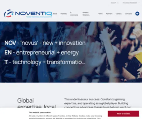 Noventiq.com(A global provider of IT solutions and services) Screenshot