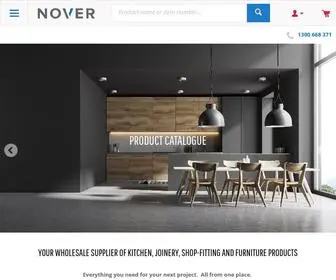 Nover.com.au(Wholesale Hardware Supplies for Kitchen) Screenshot