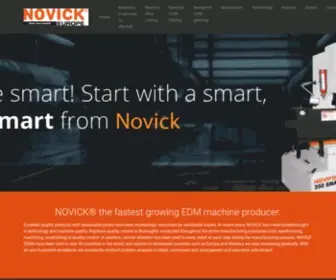 Novick.eu(Novick, affordable high quality electro-erosion machines made for Europe with service) Screenshot