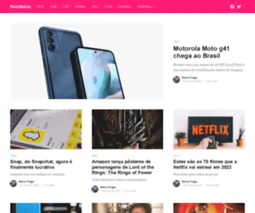 Novidad.es(Seu hub de novidades na web) Screenshot