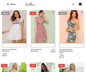 Noviena.com(The store Write a short welcome message here Go shopping Shop by Category [product) Screenshot