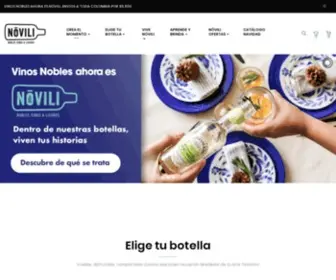Novili.com.co(Novili Nobles Vinos y Licores) Screenshot