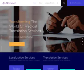 Novimedgroup.com(Medical Translation Services) Screenshot