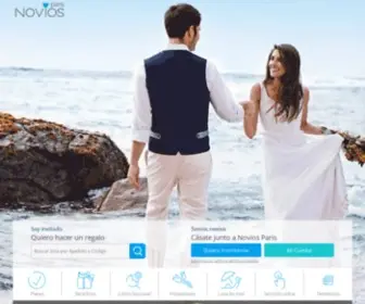 Noviosparis.cl(Novios Paris) Screenshot
