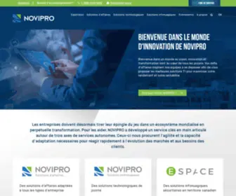 Novipro.com(Solutions d'affaires) Screenshot