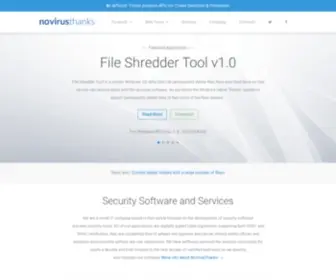 Novirusthanks.org(Free Security Software & Cyber Security) Screenshot