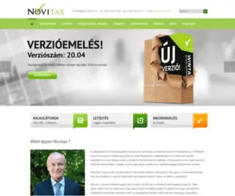 Novitax.hu(Főoldal) Screenshot