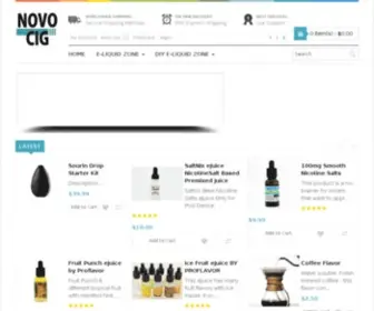 Novocig.com(DIY eLiquid Shop) Screenshot