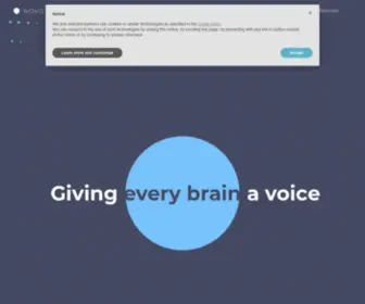 Novoic.com(Giving every brain a voice) Screenshot