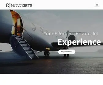 Novojets.com(Private Jet Hire) Screenshot