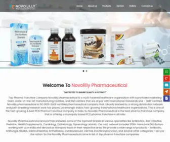 Novolillypharma.com(Novolilly Pharmaceutical Pvt Ltd) Screenshot