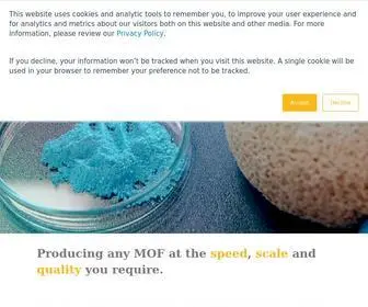 Novomof.com(Metal-Organic Frameworks (MOFs) production) Screenshot