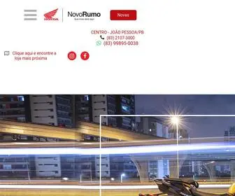 Novorumohonda.com.br(Novo Rumo Motos) Screenshot