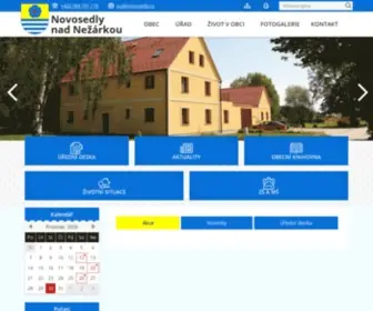 Novosedly.cz(Obec Novosedly nad Nežárkou) Screenshot