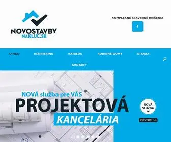 NovostavBynakluc.sk(KOMPLEXNÉ STAVEBNÉ RIEŠENIA) Screenshot