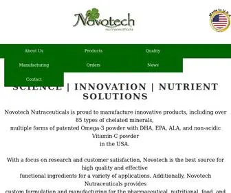 Novotechnutra.com(Chelated Minerals) Screenshot