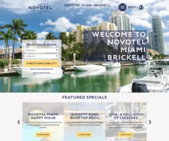 Novotelmiami.com(Downtown Miami Hotel) Screenshot