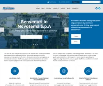 Novotema.com(Guarnizioni in gomma) Screenshot