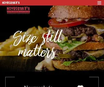 Novrozskys.com(Hamburgers, Salads and More) Screenshot