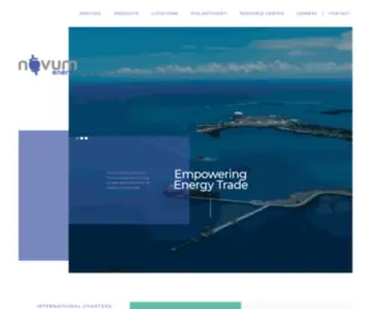 Novumenergy.com(Novum Energy is a physical supply and trading company) Screenshot