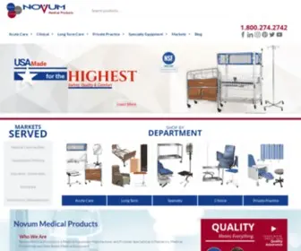 Novummed.com(Novum Medical Products) Screenshot