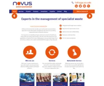 Novus-Environmental.co.uk(Novus Environmental Nationwide Specialist Waste Management) Screenshot