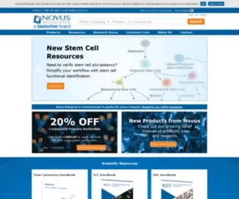 Novusbio.com(Antibodies, Kits, Proteins and Research Reagents) Screenshot